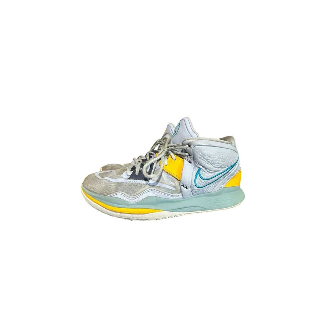 Nike Mens's 11.5 Marine Blue Yellow Kyrie Infinity Basketball Sneakers 2022 Used